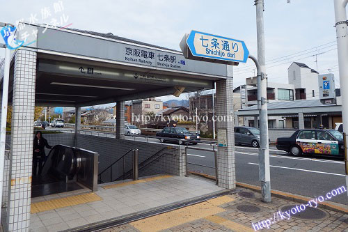 京阪七条駅の入口
