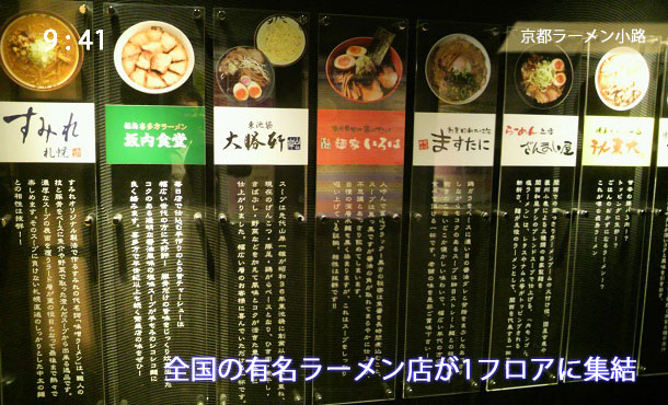 京都拉麺小路の店舗一覧