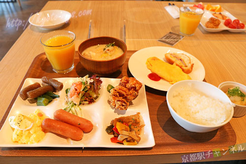 ザロイヤルパークホテル京都梅小路の朝食ブッフェ