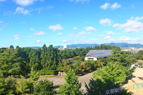 梅小路ポテル京都から見た梅小路公園